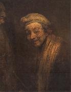 REMBRANDT Harmenszoon van Rijn Self-Portrait as Zeuxis oil painting on canvas